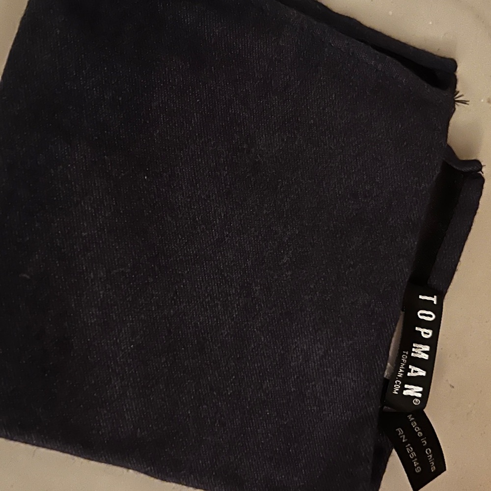 Topman Pocket Square. Charcoal. Like new.